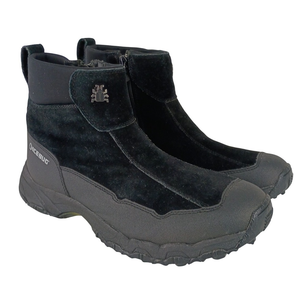 Icebug Mens US 11 Metro BUGrip Waterproof Insulated Winter Boots Black